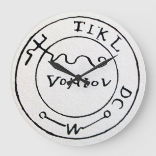 ANTIEK TALISMAN/PIRAAT TREASURE MAP GROTE KLOK