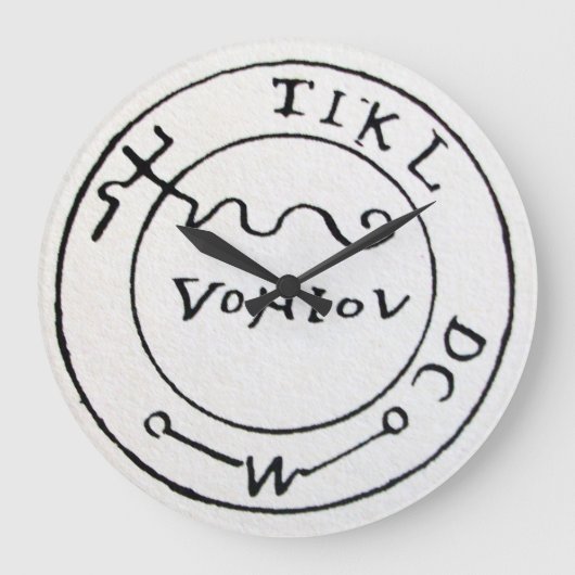 ANTIEK TALISMAN/PIRAAT TREASURE MAP GROTE KLOK (Voorkant)