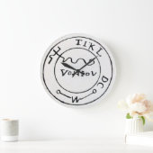 ANTIEK TALISMAN/PIRAAT TREASURE MAP GROTE KLOK (Huis)