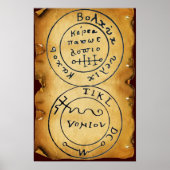 ANTIEK TALISMAN/PIRAAT TREASURE MAP POSTER (Voorkant)