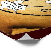 ANTIEK TALISMAN/PIRAAT TREASURE MAP POSTER (Hoek)