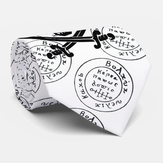 ANTIEK TALISMAN/PIRAAT TREASURE MAP STROPDAS (Opgerold)