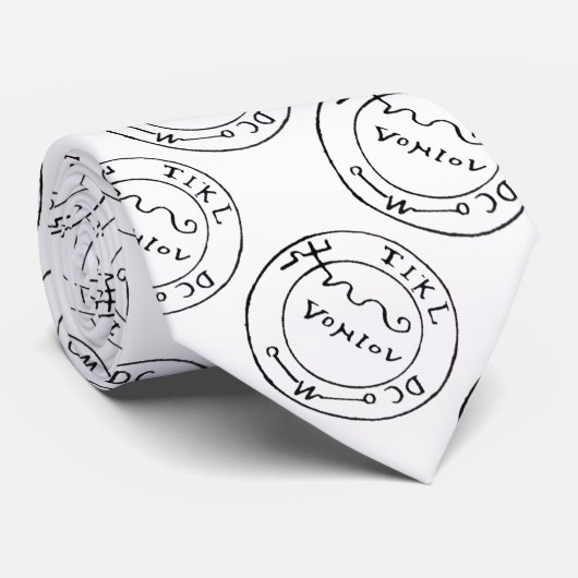 ANTIEK TALISMAN/PIRAAT TREASURE MAP STROPDAS (Opgerold)