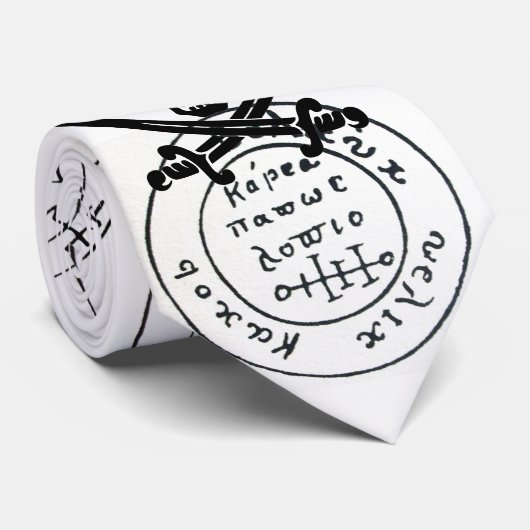 ANTIEK TALISMAN/PIRAAT TREASURE MAP STROPDAS (Opgerold)