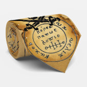 ANTIEK TALISMAN/PIRAAT TREASURE MAP STROPDAS (Opgerold)