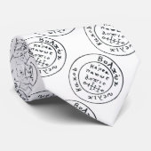 ANTIEK TALISMAN/PIRAAT TREASURE MAP STROPDAS (Opgerold)