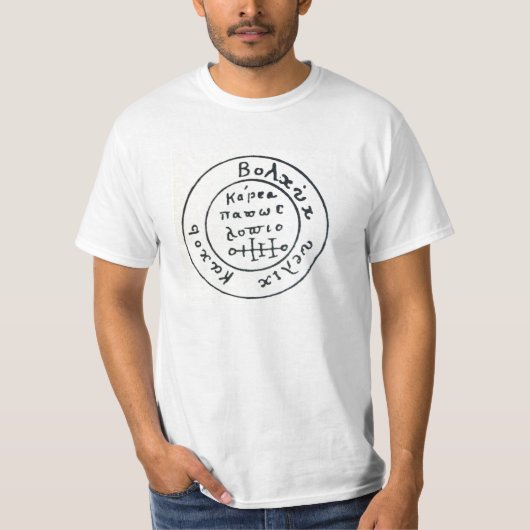 ANTIEK TALISMAN/PIRAAT TREASURE MAP T-SHIRT (Voorkant)