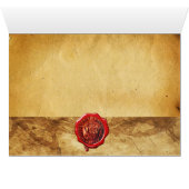 ANTIEK TALISMAN/PIRAAT TREASURE MAP WAX SEAL (Binenzijde Horizontaal (Onderkant))