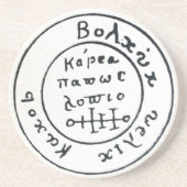 ANTIEK TALISMAN/PIRAAT TREASURE MAP ZANDSTEEN ONDERZETTER (Voorkant)