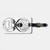 ANTIEK TALISMAN/PIRATEN BEHANDELINGSKAARTEN BAGAGELABEL (Achterkant horizontaal)