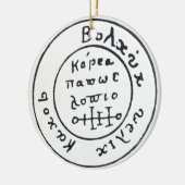 ANTIEK TALISMAN/PIRATEN BEHANDELINGSKAARTEN KERAMISCH ORNAMENT (Links)