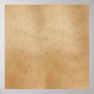  Antiek Tan Grunge-papier Poster