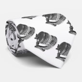 Antiek tandmodel foto Gedrukte tandheelkunde Neckt Stropdas (Opgerold)