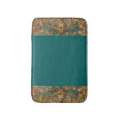 Antiek Tapestry Jewel Tones Dark Blauwgroen ftalo Badmat (Voorkant Verticaal)