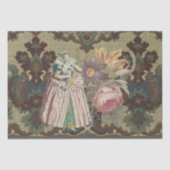 Antiek Tapijt & Bloemen Decoupage Tissue Papier (Voorkant)