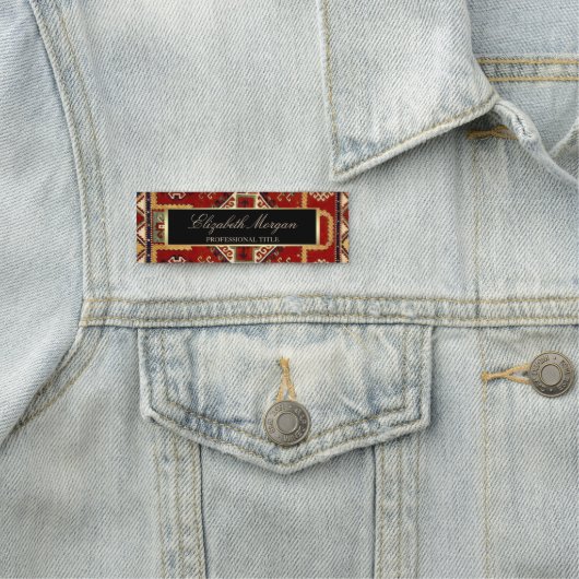 Antiek tapijttapijt Lijst Naamplaatje (In situ)