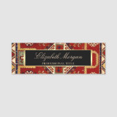 Antiek tapijttapijt Lijst Naamplaatje (Voorkant)