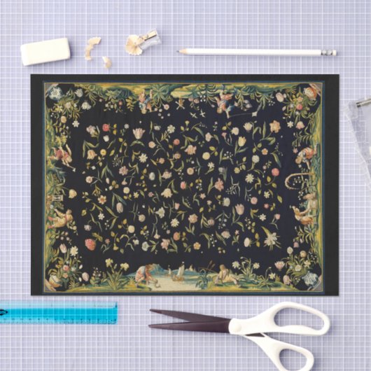 Antiek tapijttapijt tissuepapier (Craft)