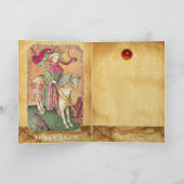 Antiek Tarots/Duitse gerechtskaarten/koning der va Feestdagen Kaart (Binnen)