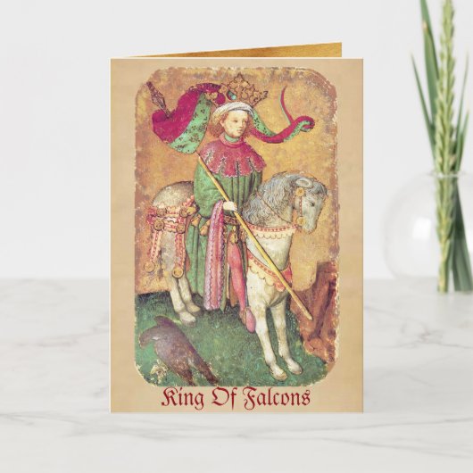 Antiek Tarots/Duitse gerechtskaarten/koning der va Feestdagen Kaart (Voorkant)