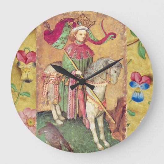 Antiek Tarots/Duitse gerechtskaarten/koning der va Grote Klok (Voorkant)