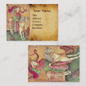 Antiek Tarots/Duitse gerechtskaarten/koning der va Visitekaartje (Voorkant / Achterkant)