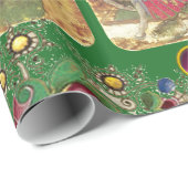 Antiek Tarots, Duitse gerechtskaarten, vlaggen in  Cadeaupapier (Rol Hoek)