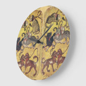 Antiek Tarots/Duitse gerechtskaarten/Zeven honden Grote Klok (Hoek)