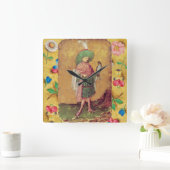 Antiek Tarots Duitse rechtbank Kaarten/vierkant va Vierkante Klok (Huis)