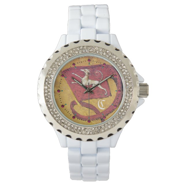 ANTIEK TAROTS, HOF KAARTEN VLAG VAN HONDEN MONOGRA HORLOGE (Voorkant)