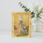 Antiek Tarots/Kaarten van de Duitse rechtbank/Dame Briefkaart (Staand voorkant)