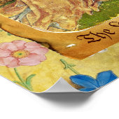 Antiek Tarots/Kaarten van de Duitse rechtbank/Dame Poster (Hoek)