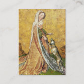 Antiek Tarots/Kaarten van de Duitse rechtbank/Dame Visitekaartje (Achterkant)