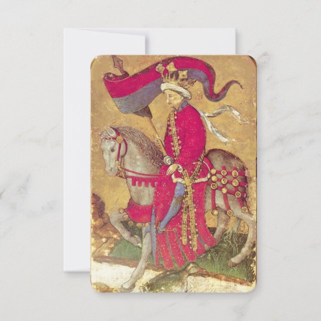 Antiek Tarots/Kaarten van de Duitse rechtbank/koni (Voorkant)