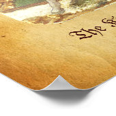 Antiek Tarots/Kaarten van de Duitse rechtbank/koni Poster (Hoek)