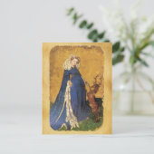 Antiek Tarots/Kaarten van de Duitse rechtbank/Lady Briefkaart (Staand voorkant)