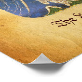 Antiek Tarots/Kaarten van de Duitse rechtbank/Lady Poster (Hoek)