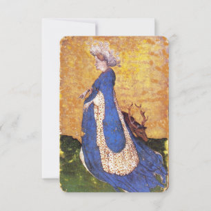 Antiek Tarots/Kaarten van de Duitse rechtbank/Maid