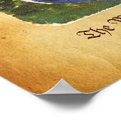 Antiek Tarots/Kaarten van de Duitse rechtbank/Maid Poster (Hoek)