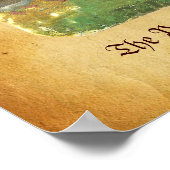 Antiek Tarots/Kaarten van de Duitse rechtbank/Pagi Poster (Hoek)