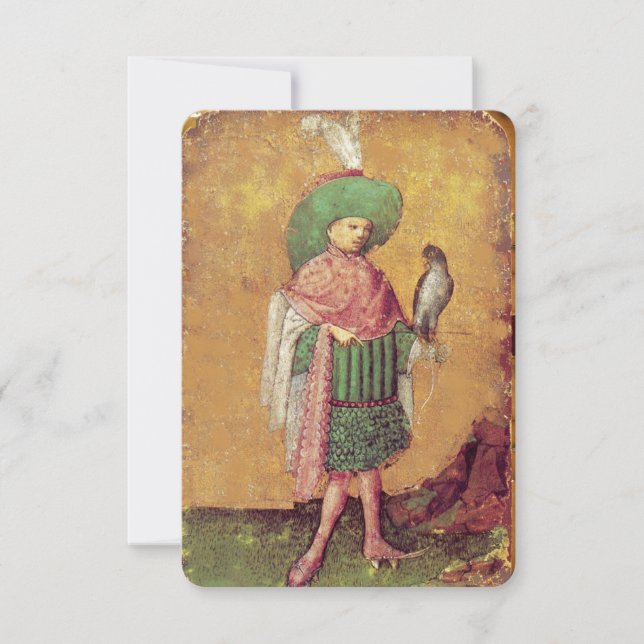 Antiek Tarots Kaarten van de Duitse rechtbank/plei (Voorkant)