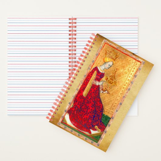 ANTIEK TAROTS ,KING EN QUEEN OF CUPS NOTITIEBOEK (Binnen)