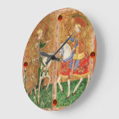 ANTIEK TAROTS/LADY VAN MUNTEN EN KNACHT VAN KUPS GROTE KLOK (Hoek)