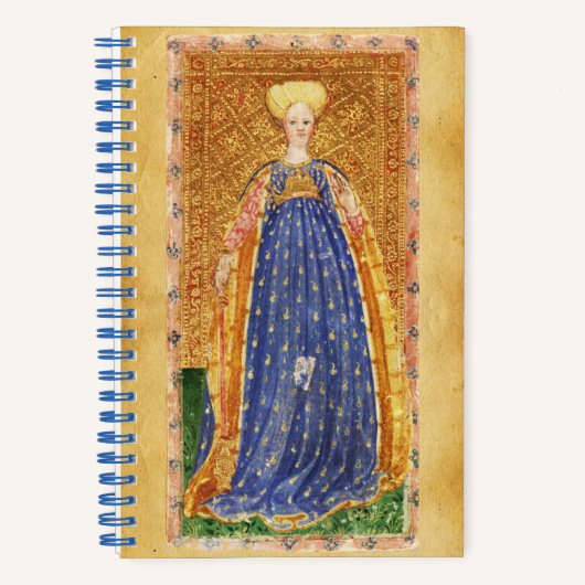 ANTIEK TAROTS / MAID EN PAGINA VAN WANDS Perkament Notitieboek (Voorkant)