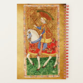 ANTIEK TAROTS PAGINA EN RIDDER VAN BEKERS NOTITIEBOEK (Achterkant)