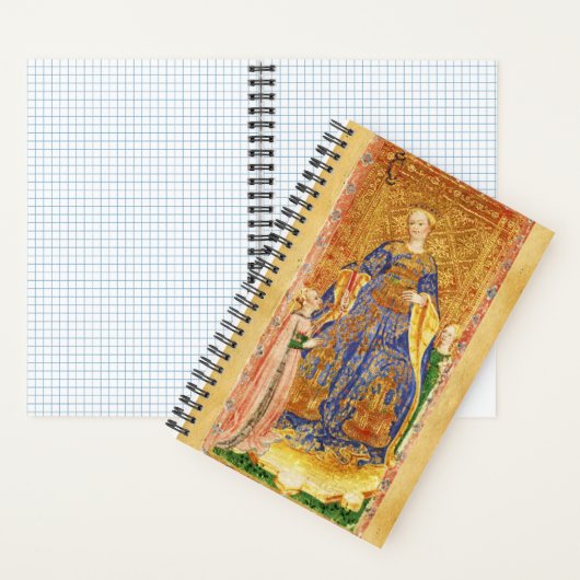 ANTIEK TAROTS QUEEN EN KNIGHT OF WANDS PERchment Notitieboek (Binnen)