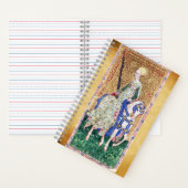 ANTIEK TAROTS, RIDDER EN MEID VAN ZWAARDEN NOTITIEBOEK (Binnen)