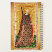 ANTIEK TAROTS, RIDDER EN MEID VAN ZWAARDEN NOTITIEBOEK (Achterkant)