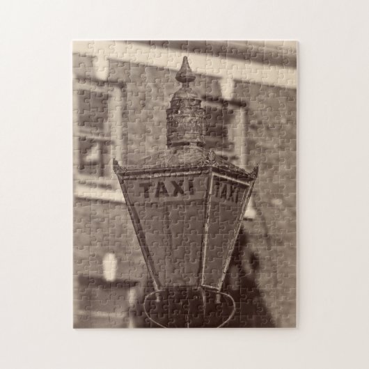 Antiek Taxi-lamp - 11x14 - 252 stuks Legpuzzel (Verticaal)