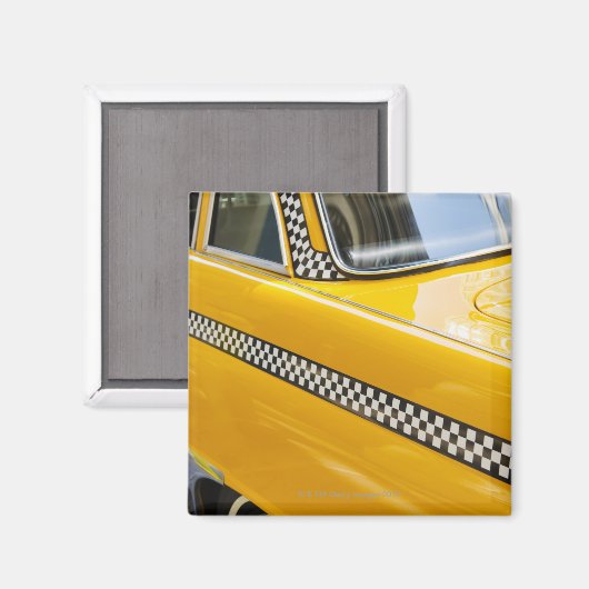 Antiek taxi magneet (Voorkant / Achterkant)
